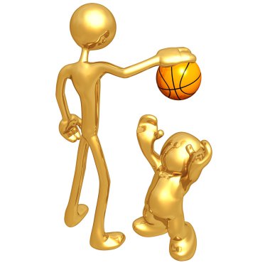 Basketball With The Wannabe clipart