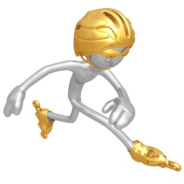 Inline Speed Skating clipart