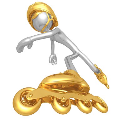 Inline Speed Skating clipart