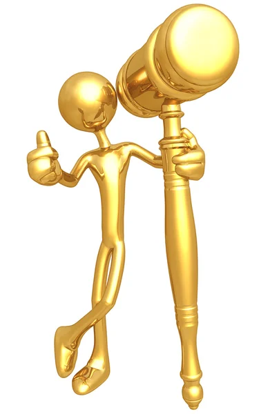 stock image Golden Gavel