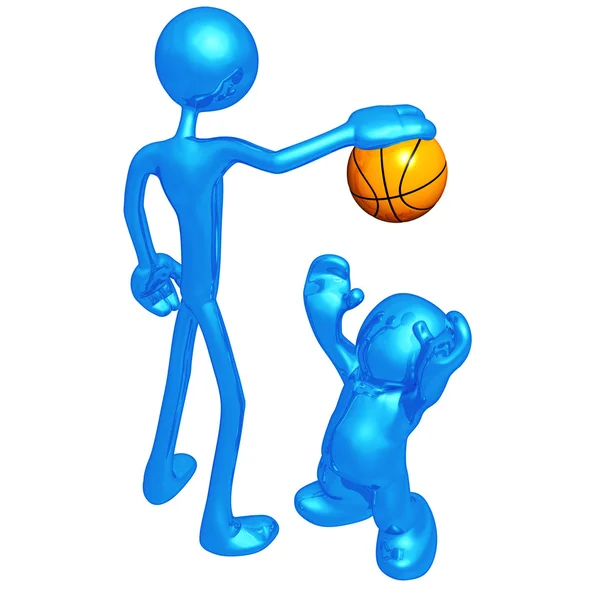Özenti ile basketbol — Stok fotoğraf
