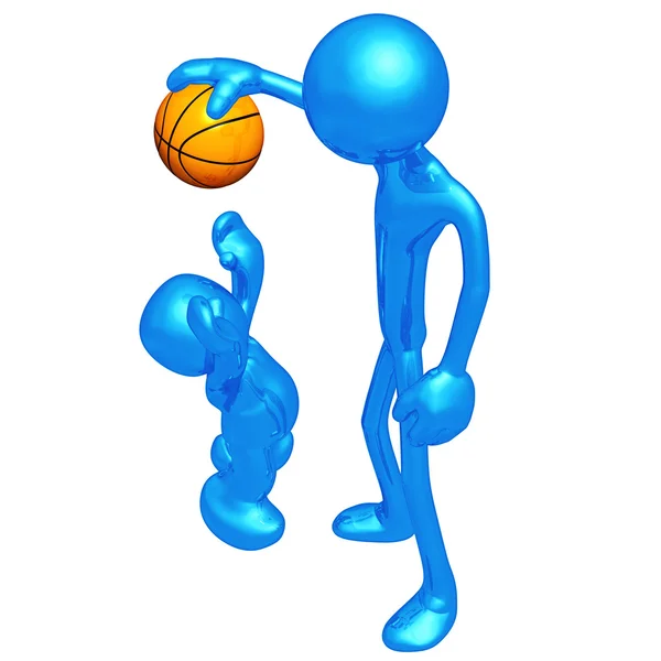 Basketbal s rádoby — Stock fotografie