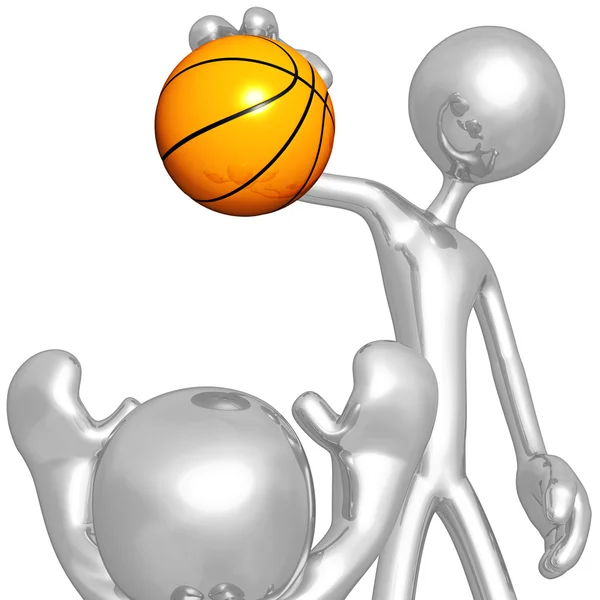 Koszykówka z wannabe — Zdjęcie stockowe