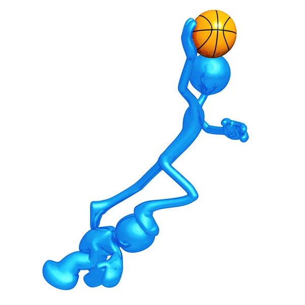 Basketball mit dem Möchtegern — Stockfoto