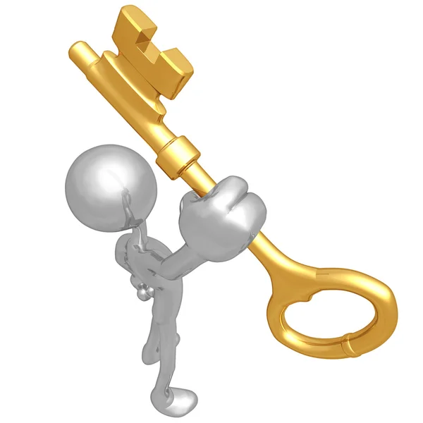 Gold Key — Stock Photo, Image