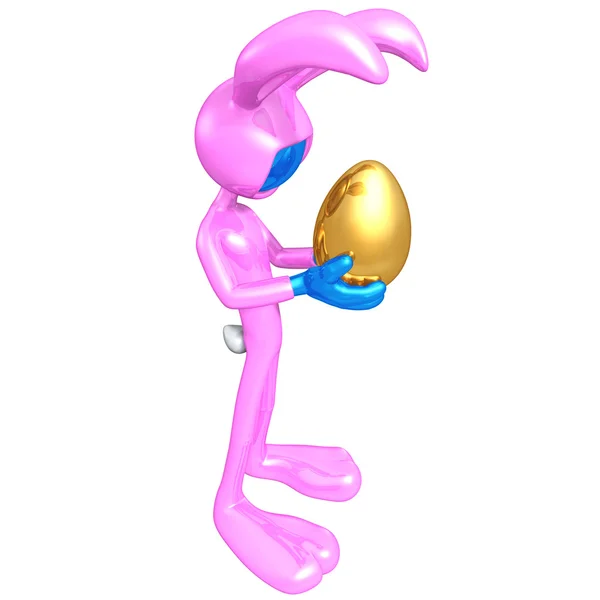 stock image Easter Bunny With Golden Egg