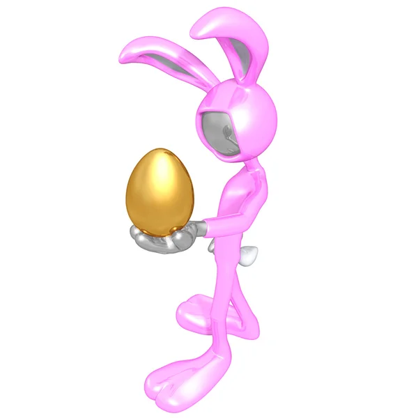 stock image Easter Bunny With Golden Egg