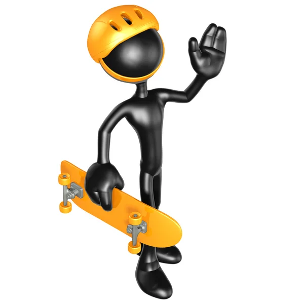 3 डी स्केटबोर्डिंग — स्टॉक फ़ोटो, इमेज