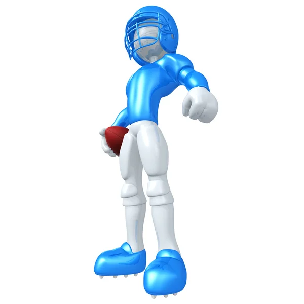 3D παίκτης ποδοσφαίρου Φωτογραφία Αρχείου