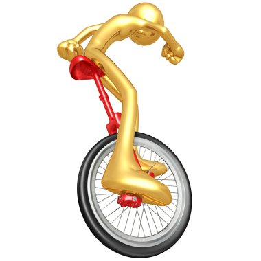 altın adam unicycling