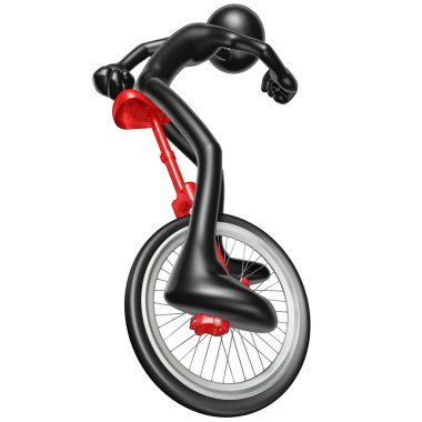 Unicycling clipart