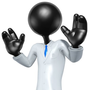 3D Businessman Presenter Character