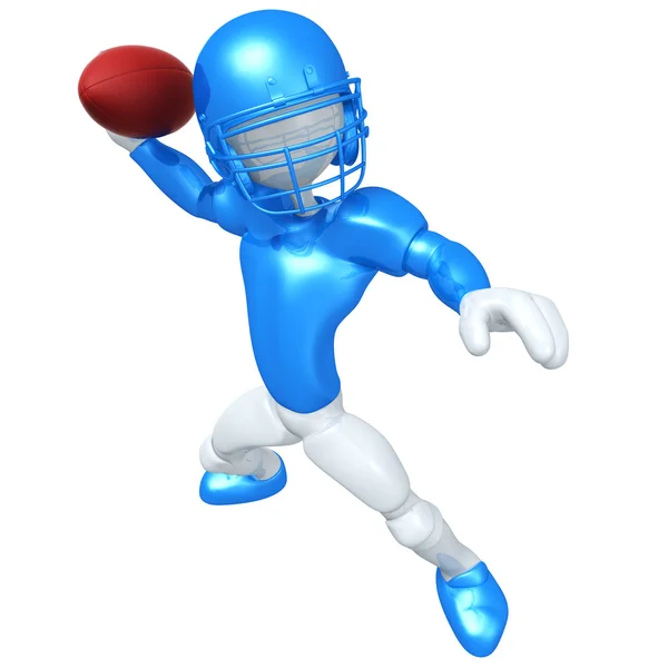 3D fotbollsspelare — Stockfoto