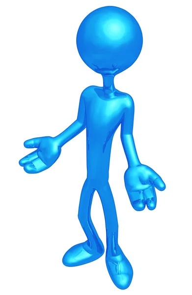 3D Character Gesture — Stock Photo, Image