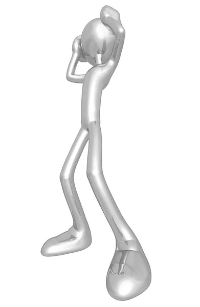 3D-s karakter gesztus — Stock Fotó