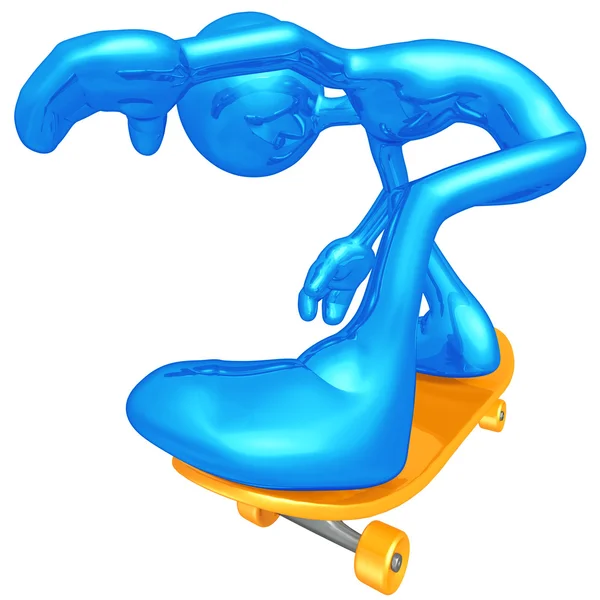 3D Caractère Skateboard — Photo