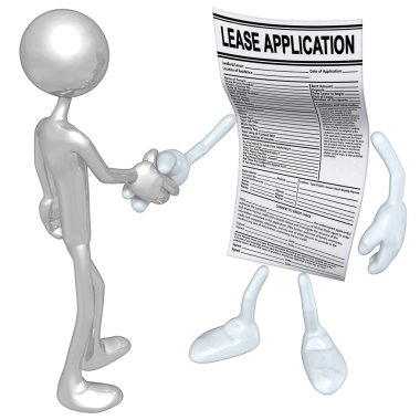 Lease Application Handshake clipart