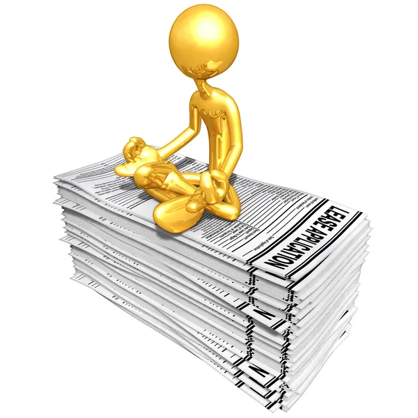 Zlatý chlap s leasingů — Stock fotografie