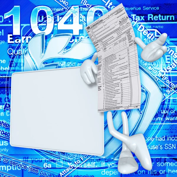 1040 Tax Man — Stock Photo, Image