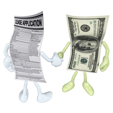 Money Lease Applications Handshake clipart