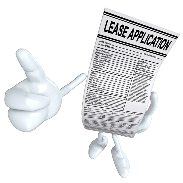 Lease Application — Stock Photo, Image