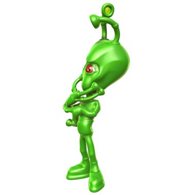 3D Alien clipart