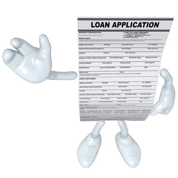 Aanvraag voor een lening — Stockfoto
