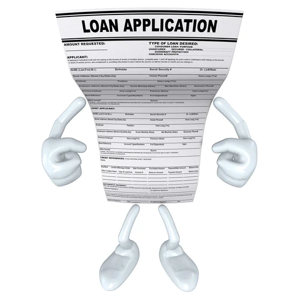 Aanvraag voor een lening — Stockfoto