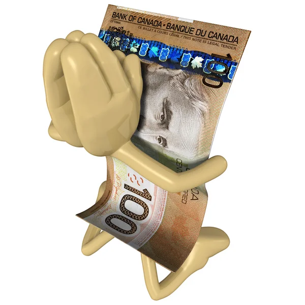 Money Praying — Stock Photo, Image