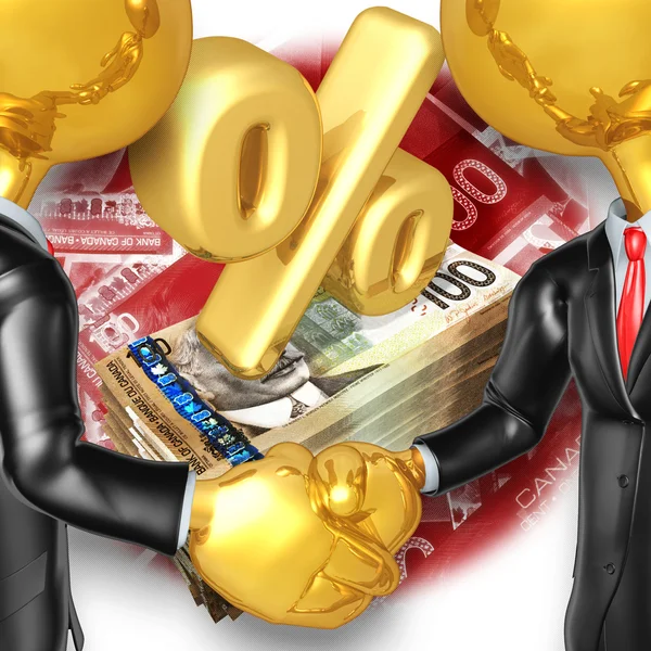 Goldjungs Geschäftshandschlag — Stockfoto