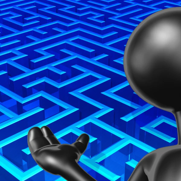 Labyrinth-Moderator — Stockfoto