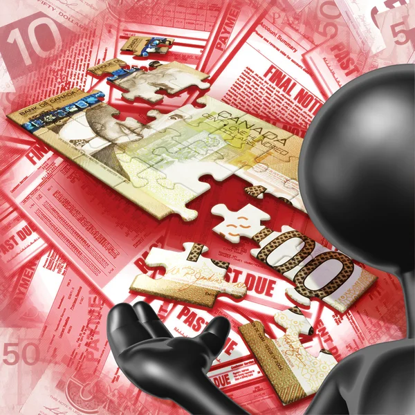 Money Puzzle — Stock Photo, Image