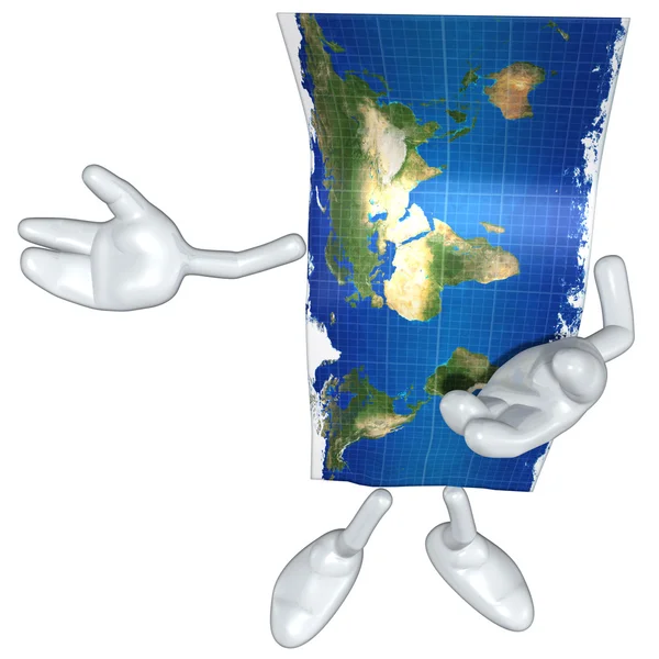 3d World Map — Stock Photo, Image