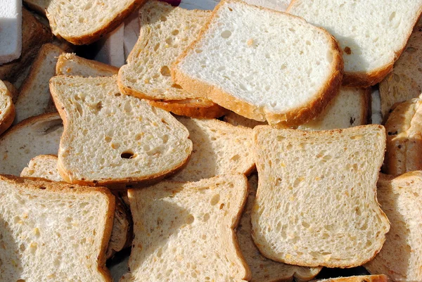 stock image Slices of bread, useful as background