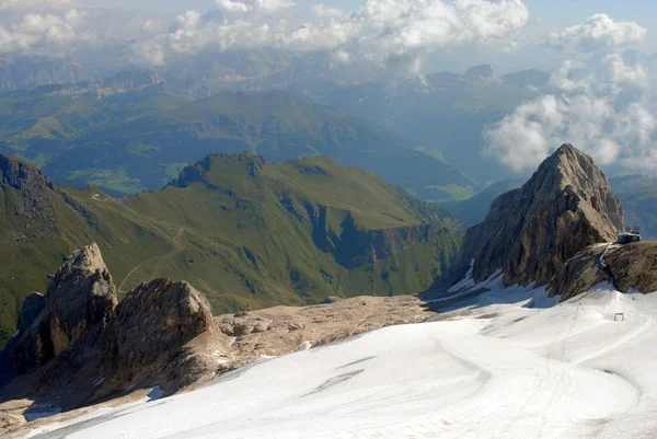 Гірський краєвид, Італійські Альпи названий dolomiti — стокове фото