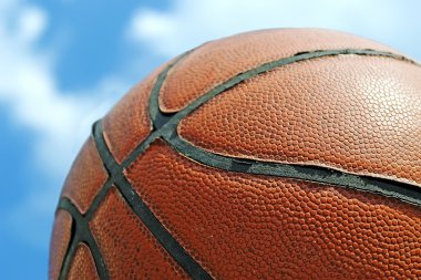 Basketball under the sky