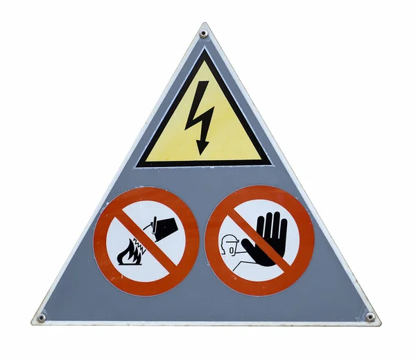 Tehlike ve dikkat işareti — Stok fotoğraf
