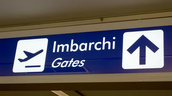 Imbarchi-gates sign — Stock Photo, Image