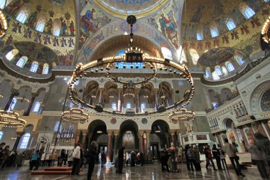 Interior of the Naval Cathedral clipart