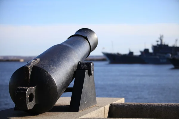 Old coastal Cannon — Stock Photo, Image