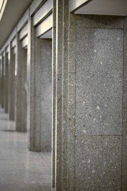 Column lined with granite clipart