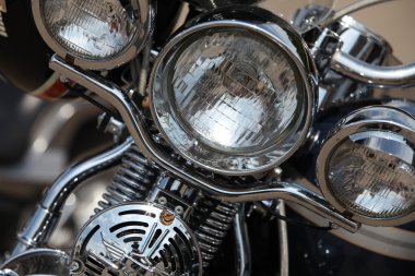 Motorcycle headlights clipart