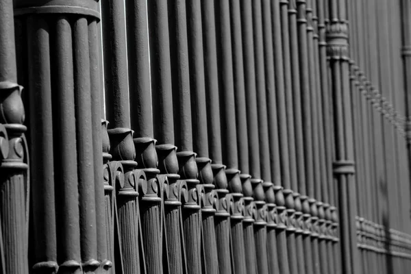 Železný plot — Stock fotografie
