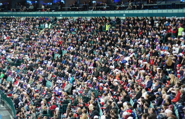 Fans at the stadium — Stock Photo, Image