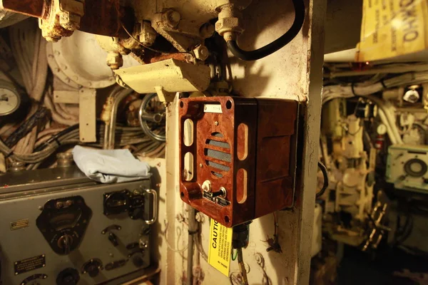 A bordo do submarino — Fotografia de Stock
