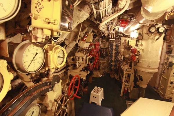 Ombord på ubåten — Stockfoto