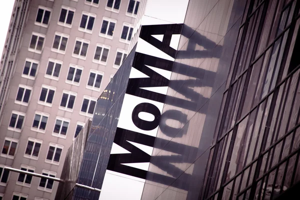 MOMA Museum Banner de Nova York — Fotografia de Stock