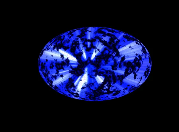 Blauwe ruimte ellips — Stockfoto