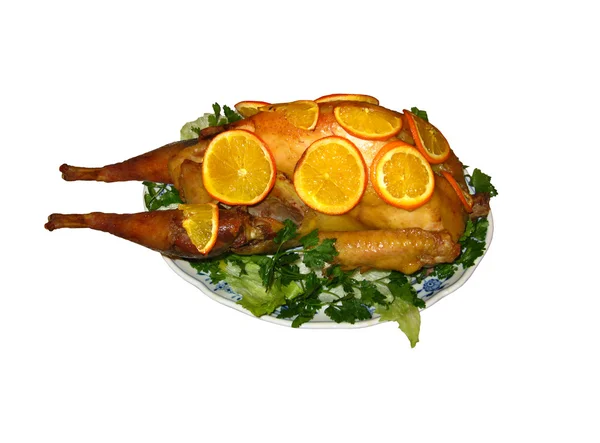 Gericht aus gebratener Henne — Stockfoto