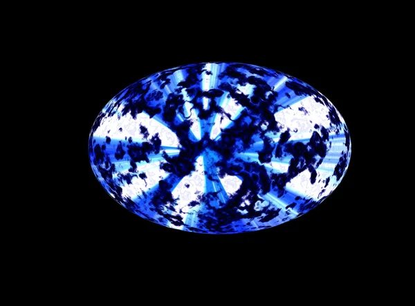 Синий космический эллипс — стоковое фото